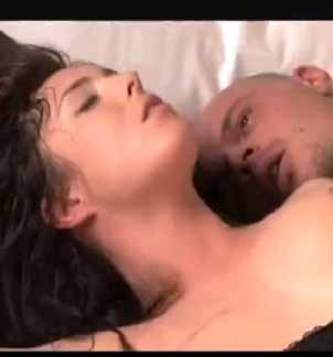 amazingly-sexy-chick-gets-on-the-bed-in-tiny-shorts-and-covets-to-her-boyfriend