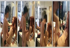 爸爸终于不在家，一边看电视一边爆操大奶妈妈,各种姿势开草浪荡异常很听话