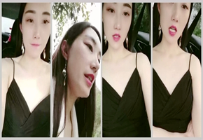 黑色连衣裙高级感很强的大美女