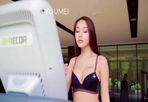 偶遇健身房 陈圆圆