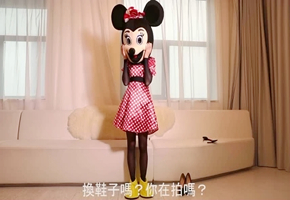 拍摄花絮-黑色性感连身袜