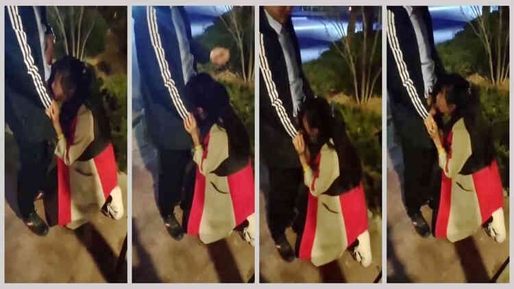 街头口交还有行人路过啊真特么刺激