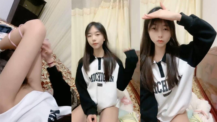 邻家妹妹！极品美少女七七！看着乖巧情趣内裤，特写视角扣多毛骚穴，爽的流出白浆，极度诱惑