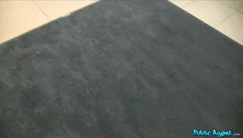 Sexy Glasses Babe Fucks On Public Stairwell