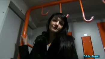 Raven Haired Hottie Gets A Hot Cumshot On A Speeding Train_Penelope Amour