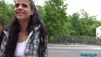 Tiny Brunette Fucked In Public_Sandra Soul