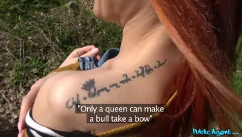 Tattoed Redhead Fucks For Free Cash_Luna Melba