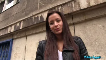 Shy Brunette Has Sex In Restaurant Toilet For Cash