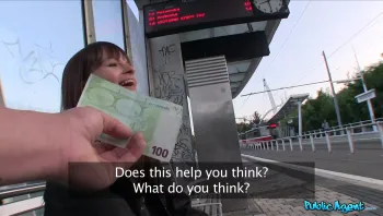 Brunette Waiting For Train Rides Stranger S Dick Instead