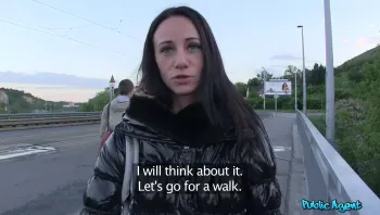 Broke Brunette Agrees To Give Stranger A Good Fuck For His Cellphone_Evelyn Neill