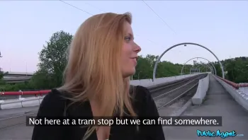 Hot Blonde Wants Stranger To Fuck Her Outside