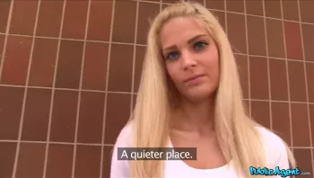 Blonde With Amazing Ass Fucked In Underground Car Park_Candy Licious