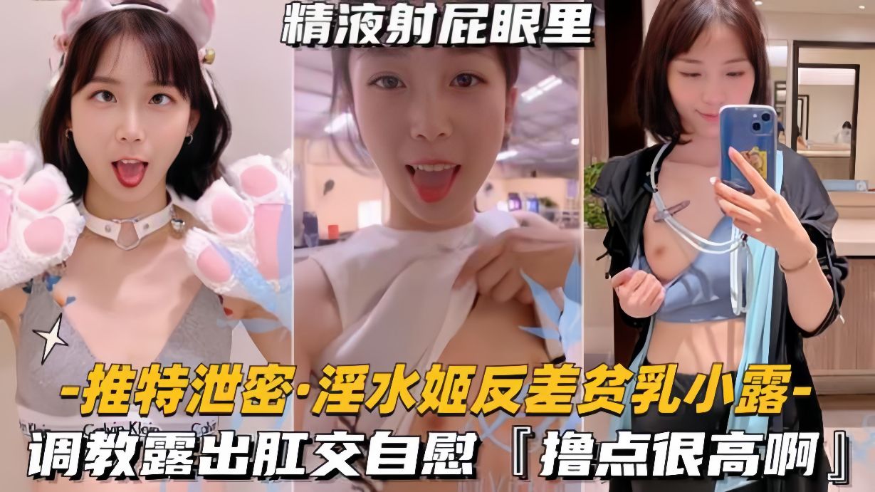 【推特泄密-淫水姬反差贫乳小露】调教露出肛交自慰撸点很高