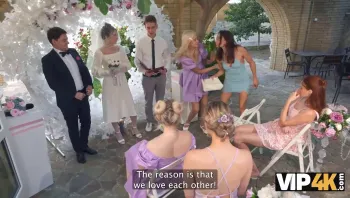 VIP4K Bride was fucked hard and got anal creampi