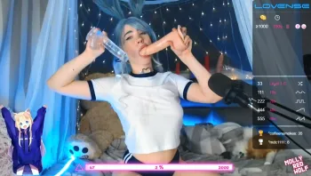 Showed Her Skill Slobbering Blowjob