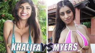 BANGBROS - 山羊之战：米娅·哈利法 vs 维奥莱特·迈尔斯
