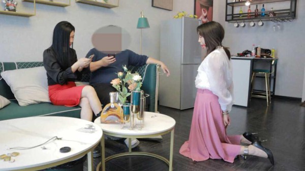 ③以调养新 新狗的骑绳酷刑 鼻链牵引固定 木枷束缚