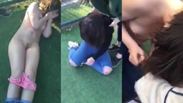 真实校园暴力门事件 一群渣滓操场强行拔掉女同学内衣裤②     更多校园暴力 请移步主页合集！多多支持！