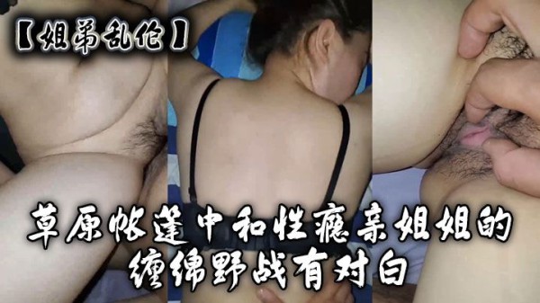 【姐弟乱伦】草原帐篷中和性瘾亲姐姐的缠绵野战有对白#清晰对话-xj