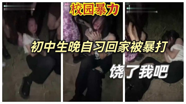 《校园暴力》③初中生晚自习回家被暴打，脱光就饶了你