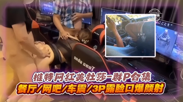 群P合集-推特网红美杜莎、餐厅、网吧、车震、3p、露脸口爆颜射-xj