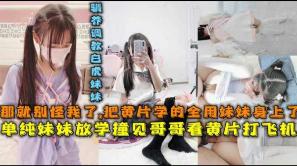 撞见哥哥看片打飞机-那就别怪哥哥了-把黄片学的姿势全用了