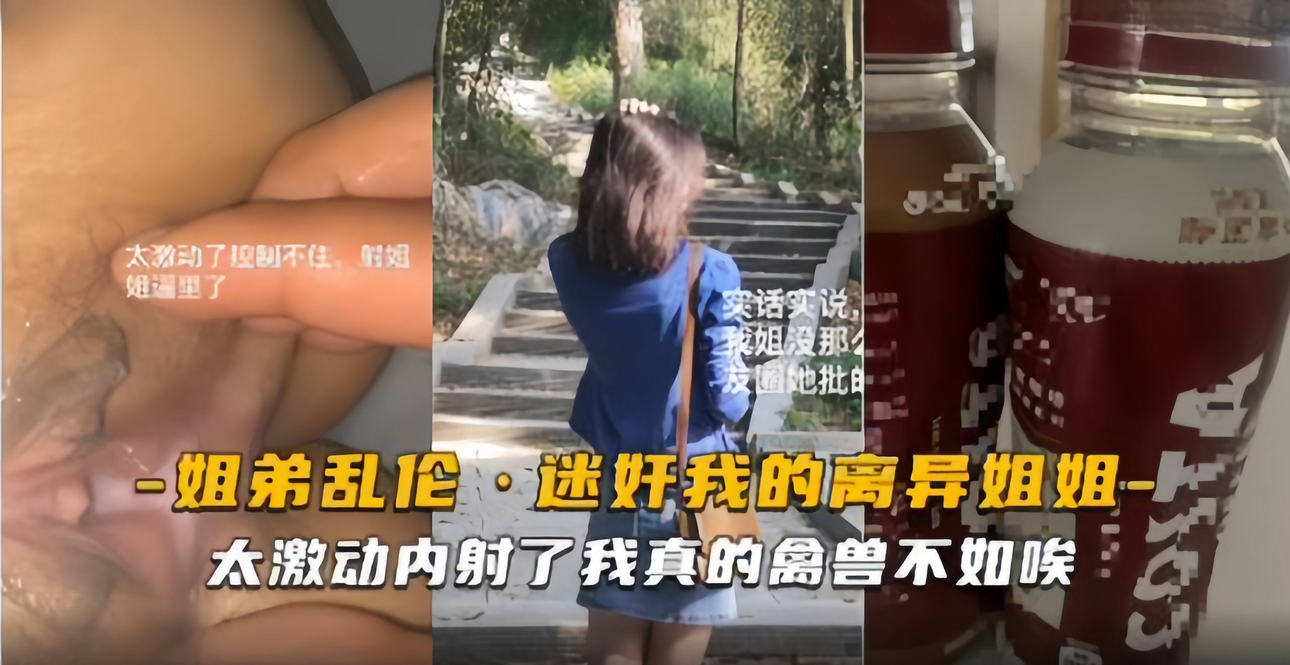姐弟乱伦-迷奸我的离异姐姐，太激动内射了 我真的禽兽不如啊-xj
