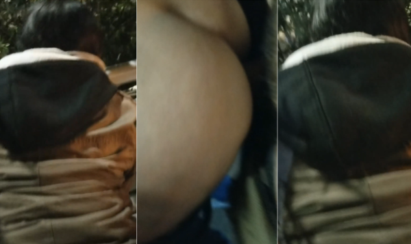 时不时看着周围，偷偷做爱