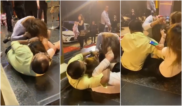 小三与原配当街互撕