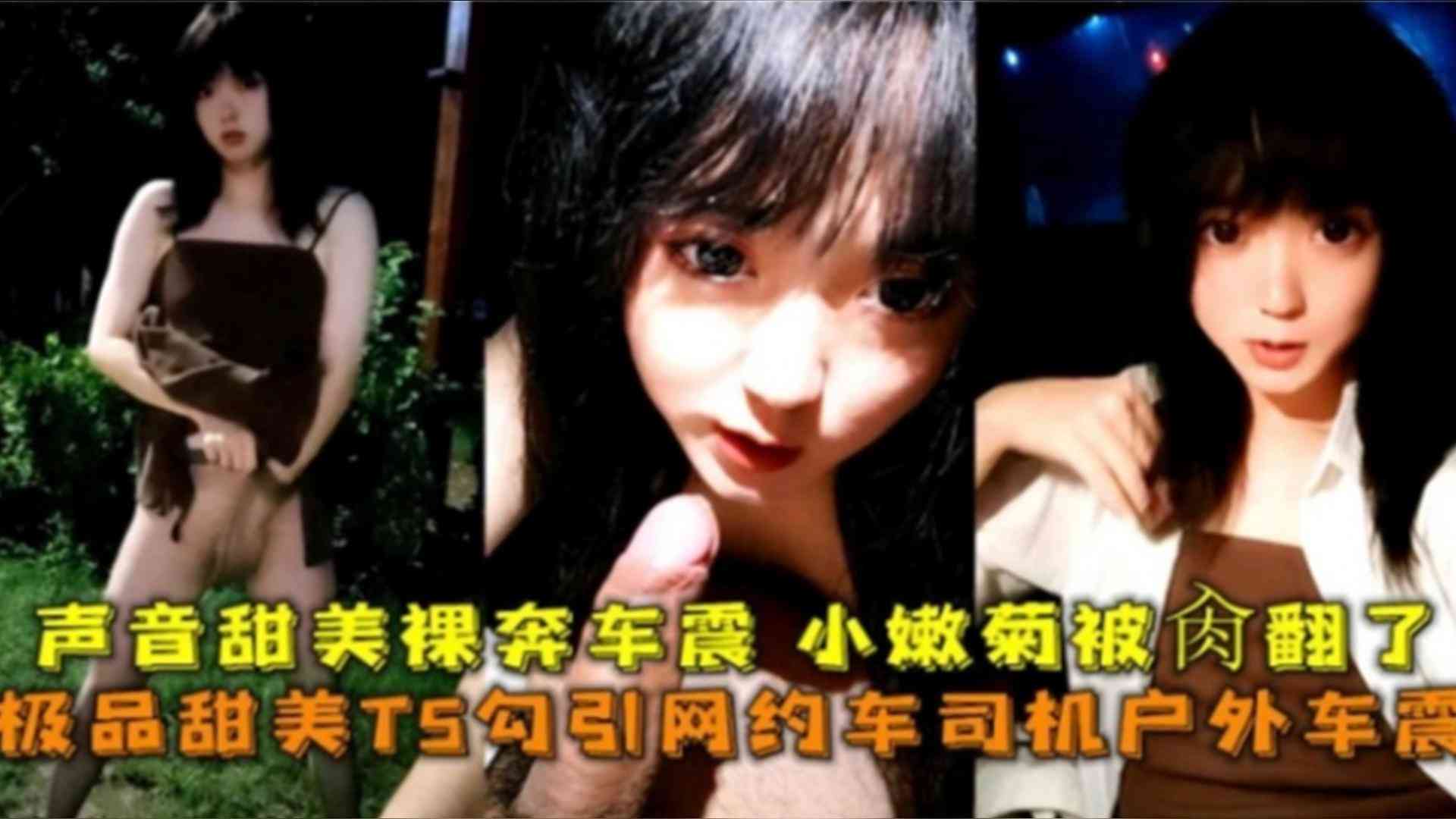 极品甜美TS勾引网约车司机户外车震，声音甜美裸奔车震小嫩菊花直接被操翻了-精品力荐..